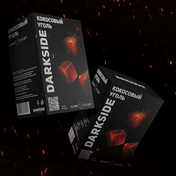 Уголь DARKSIDE CHARCOAL (BIG CUBE) 1KG 72 BRICKS в Мурманске