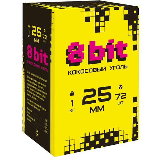 Кокосовый уголь Cocoloco 8bit 25мм в Мурманске