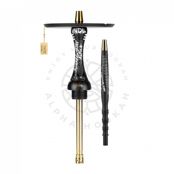 Кальян Alpha Hookah X VNDL Jet Black Чёрный (42 см) в Мурманске