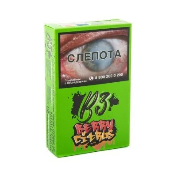Табак B3 Berry Citrus (Ягодный Цитрус) 50 гр в Мурманске