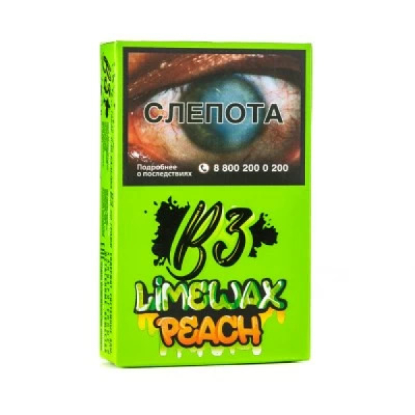 Табак B3 Limewax peach (Персик Лайм) 50 гр в Мурманске