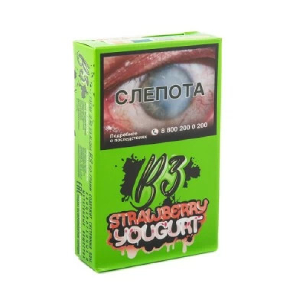 Табак B3 Strawberry Youghurt (Клубничный Йогурт) 50 гр в Мурманске