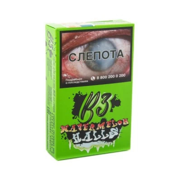 Табак B3 Watermelon Halls (Ледяной Арбуз и Дыня) 50 гр в Мурманске