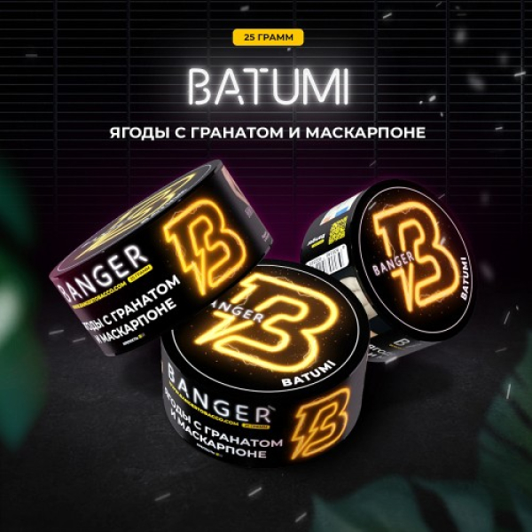 Табак Banger Batumi (Ягоды с Гранатом и Маскарпоне) 25 гр в Мурманске