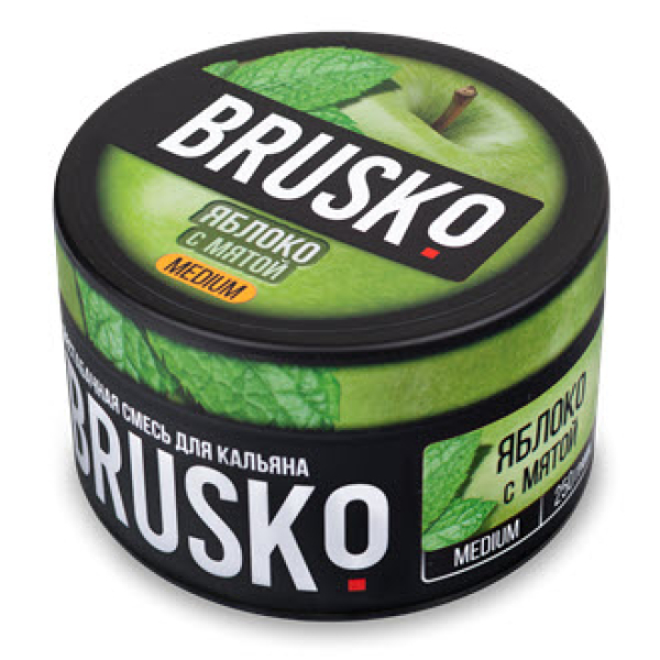 Смесь BRUSKO ЯБЛОКО С МЯТОЙ (MEDIUM) 250 гр в Мурманске
