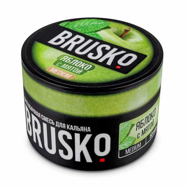 Смесь Brusko Medium Яблоко с мятой 50 грамм в Мурманске