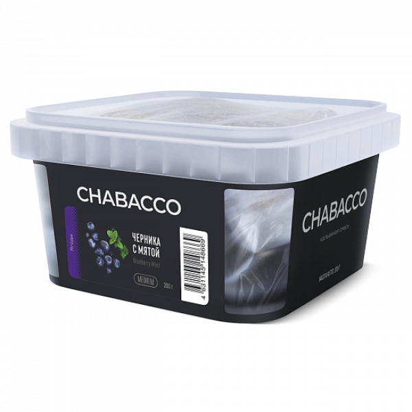Смесь Chabacco Medium Blueberry Mint (Черника с Мятой) 200 гр в Мурманске