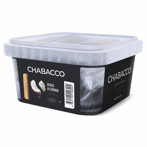 Смесь Chabacco Medium Creme De Coco (Кокос И Сливки) 200 гр в Мурманске