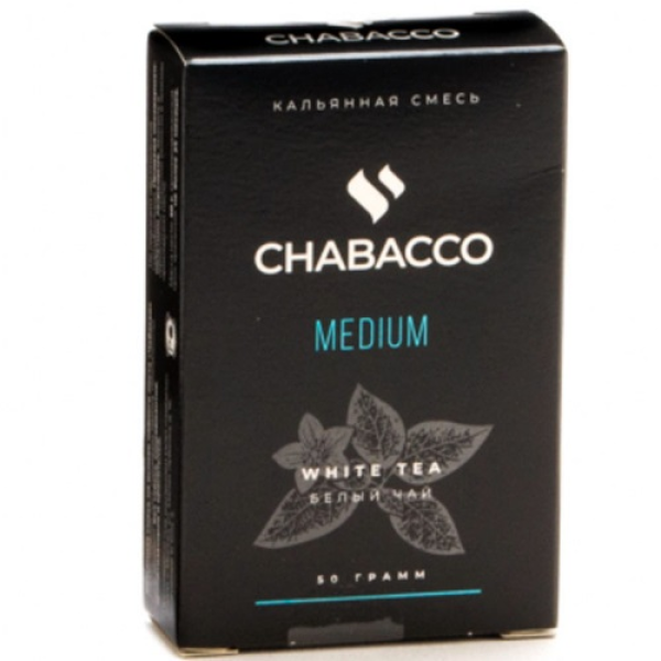 Смесь Chabacco Medium WHITE TEA (БЕЛЫЙ ЧАЙ) 50 гр в Мурманске