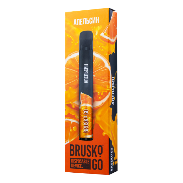 Одноразовая электронная сигарета Brusko Go Апельсин 800 затяжек в Мурманске