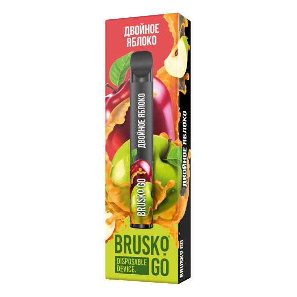 Одноразовая электронная сигарета Brusko Go Двойное яблоко 800 затяжек в Мурманске