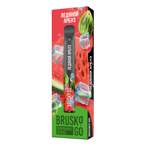 Одноразовая электронная сигарета Brusko Go Ледяной Арбуз 800 затяжек в Мурманске