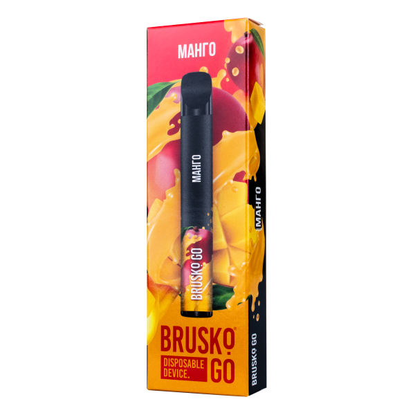 Одноразовая электронная сигарета Brusko Go Манго 800 затяжек в Мурманске