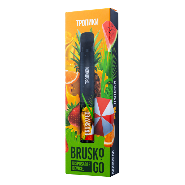 Одноразовая электронная сигарета Brusko Go Тропики 800 затяжек в Мурманске
