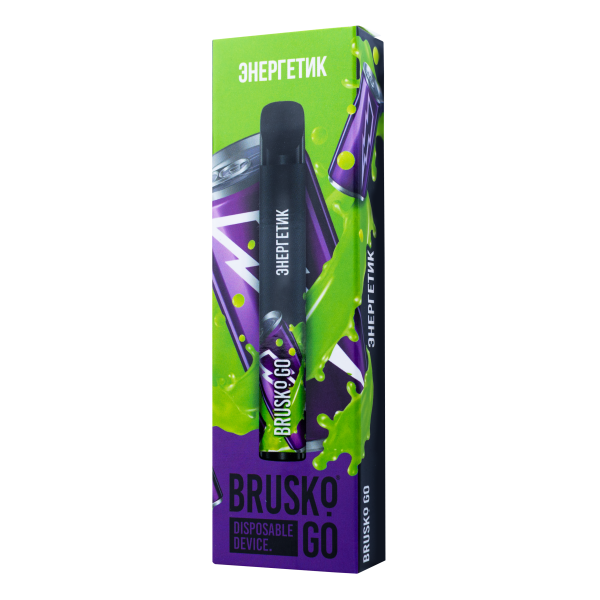 Одноразовая электронная сигарета Brusko Go Энергетик 800 затяжек в Мурманске