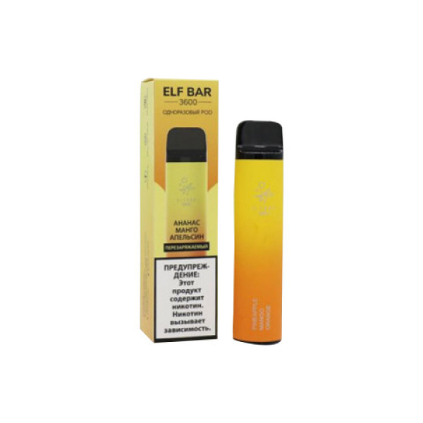 Elfbar (3600 (Ананас манго апельсин)), 3600 тяг в Мурманске