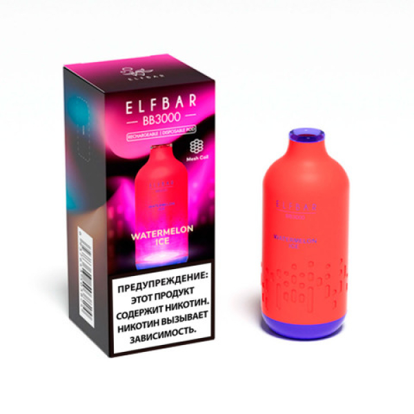 Elfbar BB3000 Арбузный лед, 3000 тяг в Мурманске