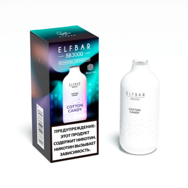 Elfbar BB3000 Сахарная вата, 3000 тяг в Мурманске