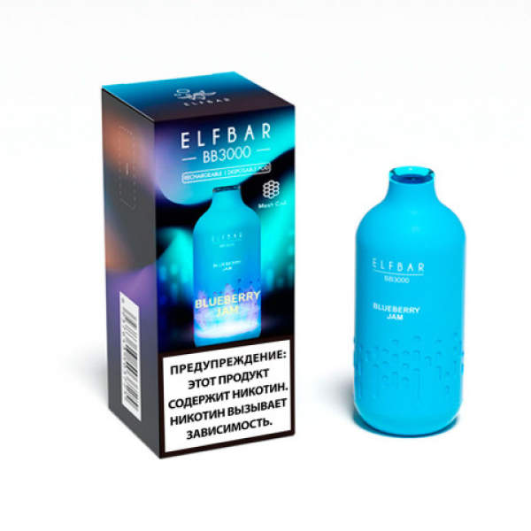 Elfbar BB3000 Черничный джем, 3000 тяг в Мурманске