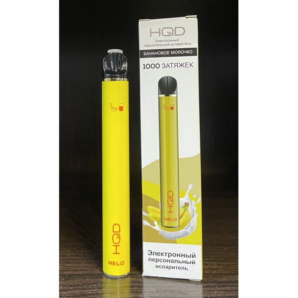 HQD melo banana milk (банановое молочко) 1000 затяжек в Мурманске