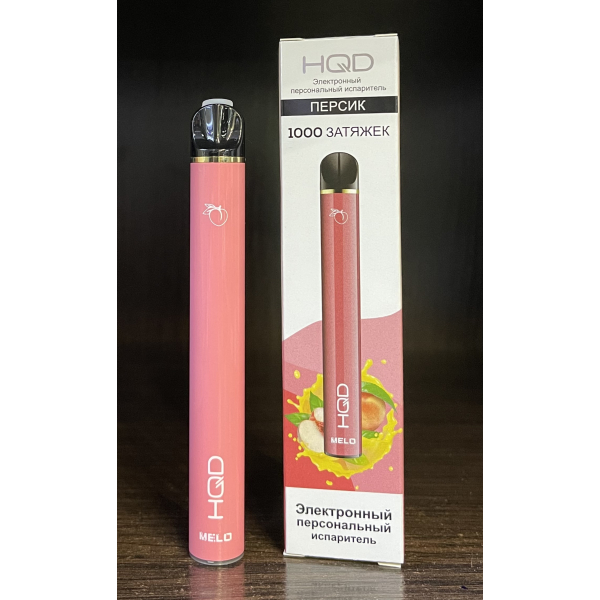 HQD melo peach (персик) 1000 затяжек в Мурманске