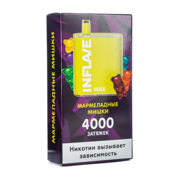 INFLAVE MAX Мармеладные мишки, 4000 тяг в Мурманске