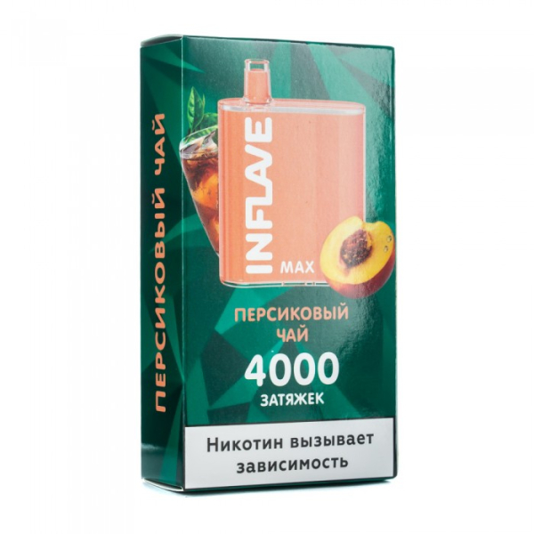 INFLAVE MAX Персиковый чай, 4000 тяг в Мурманске