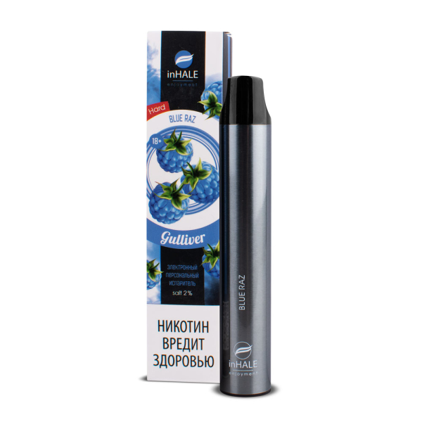 inHale Guliver Hard Blue Razz (Ежевика) 1500 затяжек в Мурманске