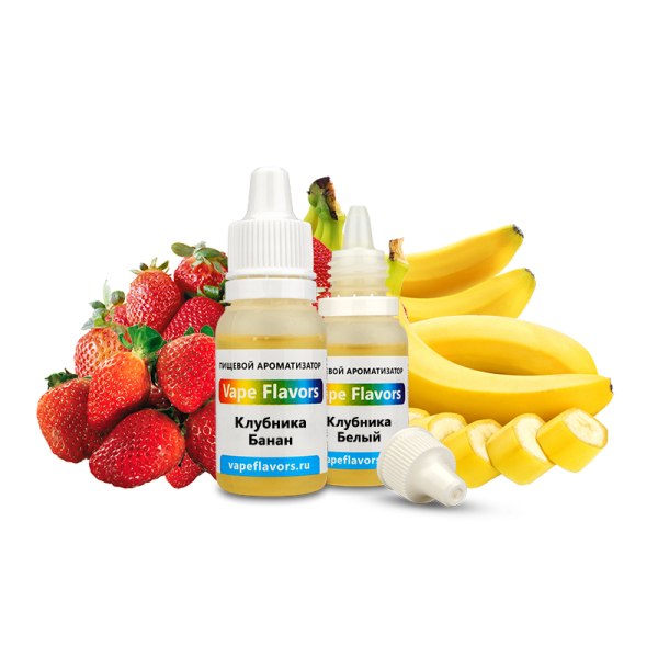 Ароматизатор Vape Flavors Клубника Банан 10мл в Мурманске