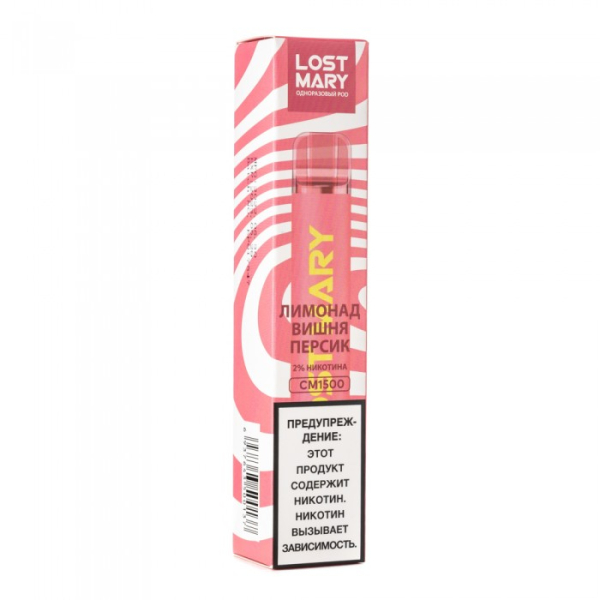 Lost Mary Cherry Peach Lemonade Лимонад вишня персик, 1500 тяг в Мурманске