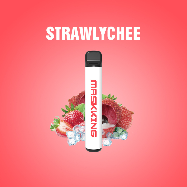 Одноразовая электронная сигарета Maskking High Pro Strawlychee (Клубника Личи) 1000 затяжек в Мурманске
