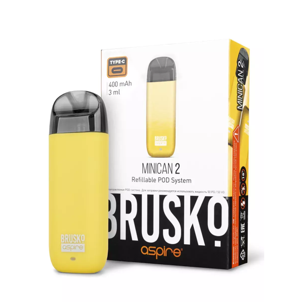 Brusko MINICAN 2 (400 мАч, Желтый) в Мурманске