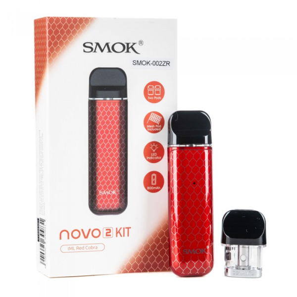 POD-система SMOK Novo 2 Pod 800 mAh Red Carbon в Мурманске
