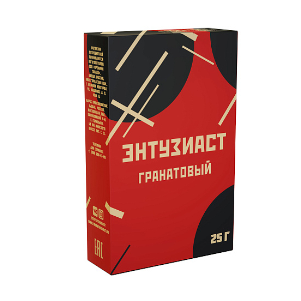 Табак ЭНТУЗИАСТ ГРАНАТОВЫЙ 25 гр в Мурманске