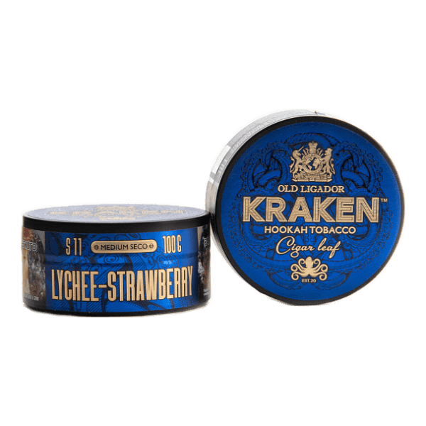 Табак Kraken Medium Seco Lychee strawberry (Личи и клубника) 100 гр в Мурманске