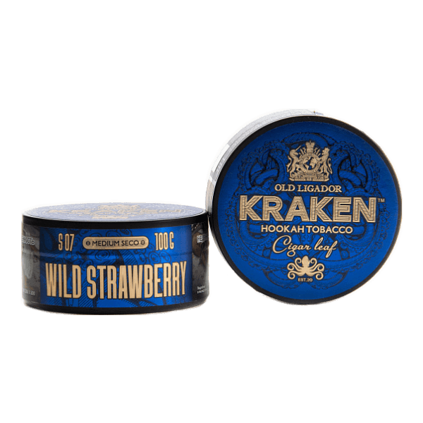 Табак Kraken Medium Seco wild strawberry (Земляника) 100 гр в Мурманске