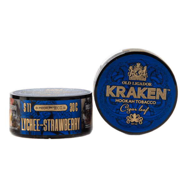 Табак Kraken Medium Seco Lychee strawberry (Личи и клубника) 30 гр в Мурманске