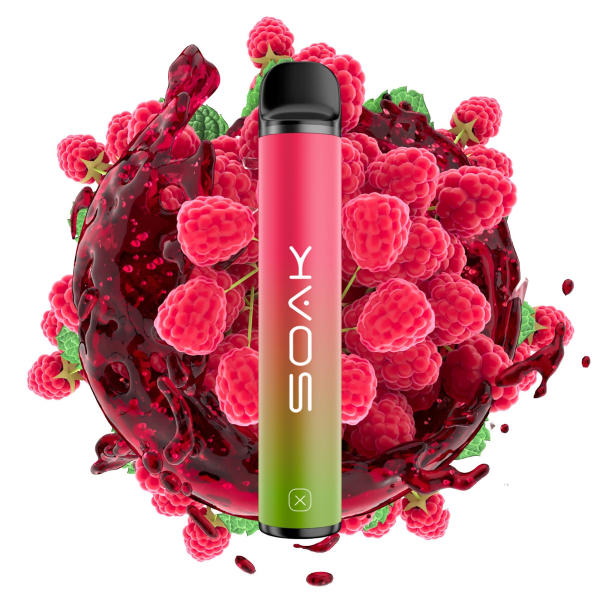 SOAK X Raspberry Soda (Малиновая газировка), 1500 тяг в Мурманске