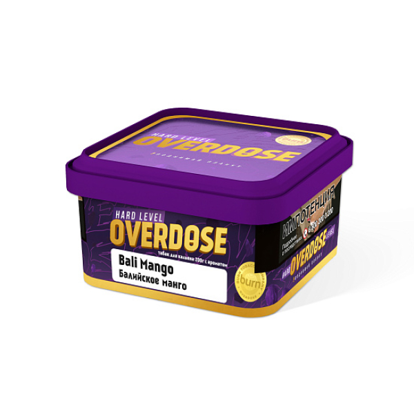 Табак OVERDOSE Bali Mango (балийское манго) 200 гр в Мурманске