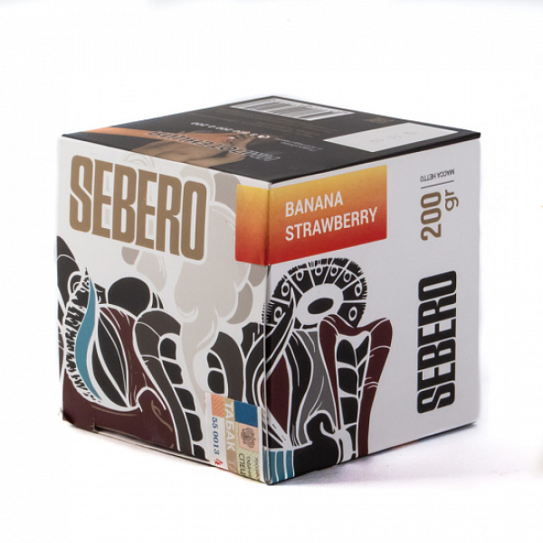 Табак SEBERO BANANA STRAWBERRY 200 грамм в Мурманске