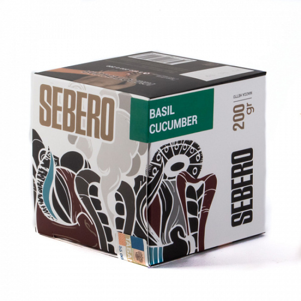 Табак SEBERO BASIL CUCUMBER 200 грамм в Мурманске