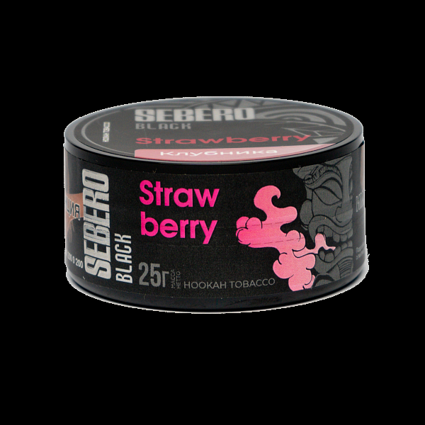 Табак SEBERO BLACK STRAWBERRY 25 гр в Мурманске