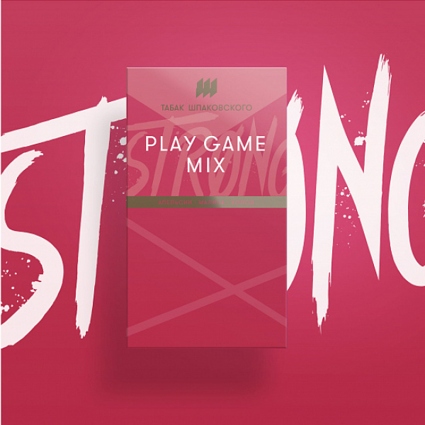 Табак Шпаковского Strong Play game mix (Апельсин Малина Холод) 40 гр в Мурманске