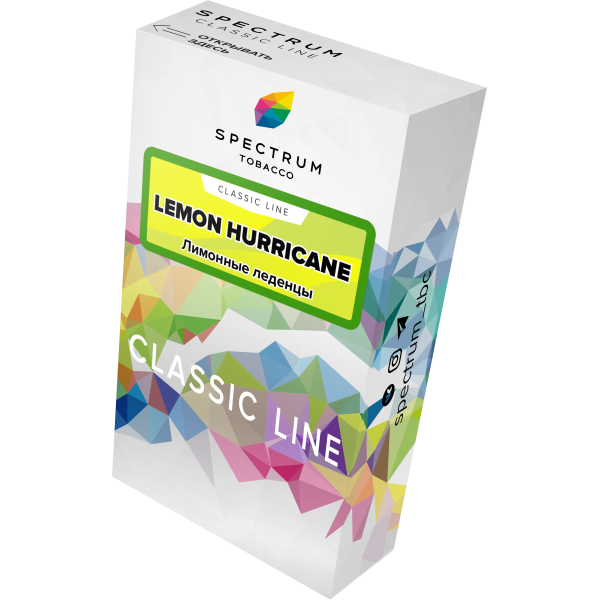 Табак Spectrum Classic lemon hurricane 40 грамм в Мурманске