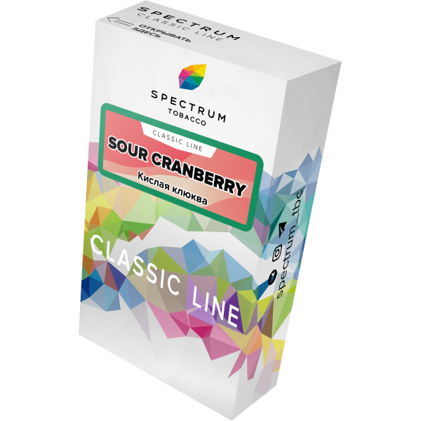 Табак Spectrum Classic sour cranberry 40 грамм в Мурманске