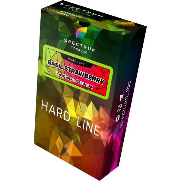 Табак Spectrum Hard basil strawberry 40 грамм в Мурманске
