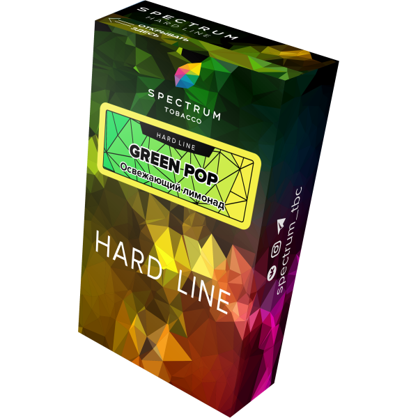 Табак Spectrum Hard green pop 40 грамм в Мурманске
