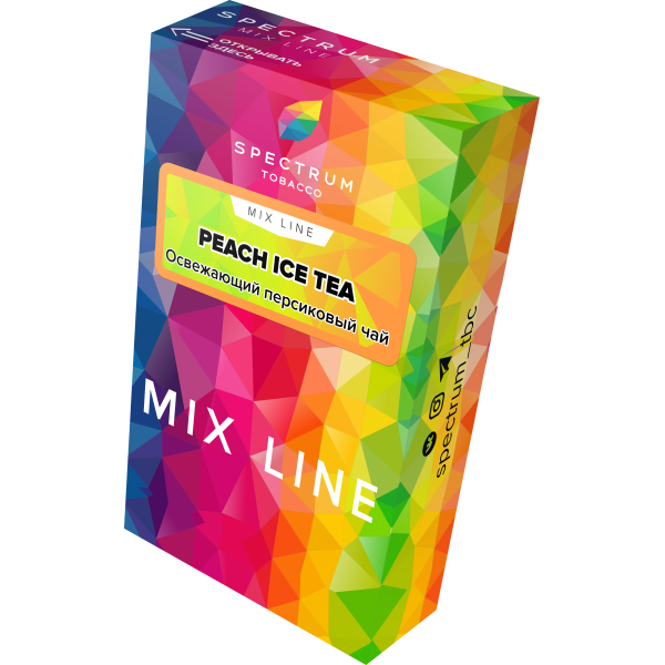 Табак Spectrum Mix Line Peach Ice Tea 40 грамм в Мурманске