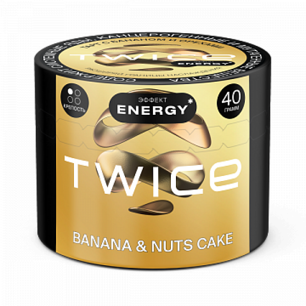 Табак TWICE Banana Nuts Cake (Пирог с бананом и орехами) 40 гр в Мурманске