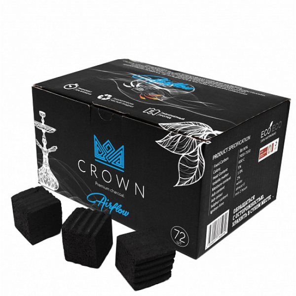 Кокосовый уголь Crown Air-Flow 25 мм в Мурманске
